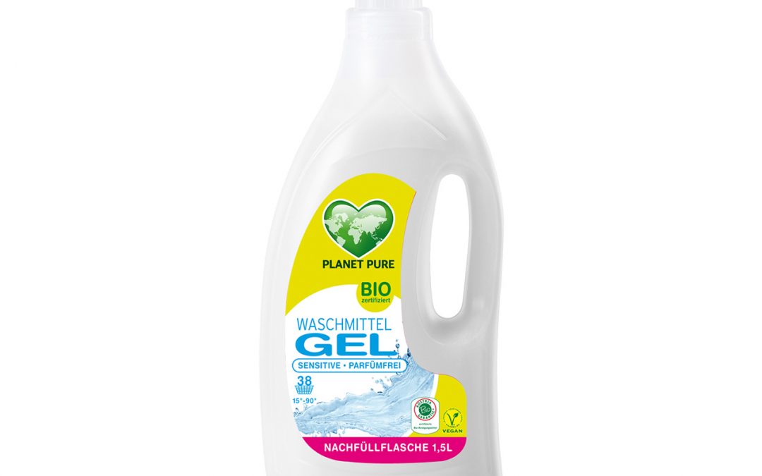 Bio Waschmittel GEL Sensitive Parfümfrei 1,5L